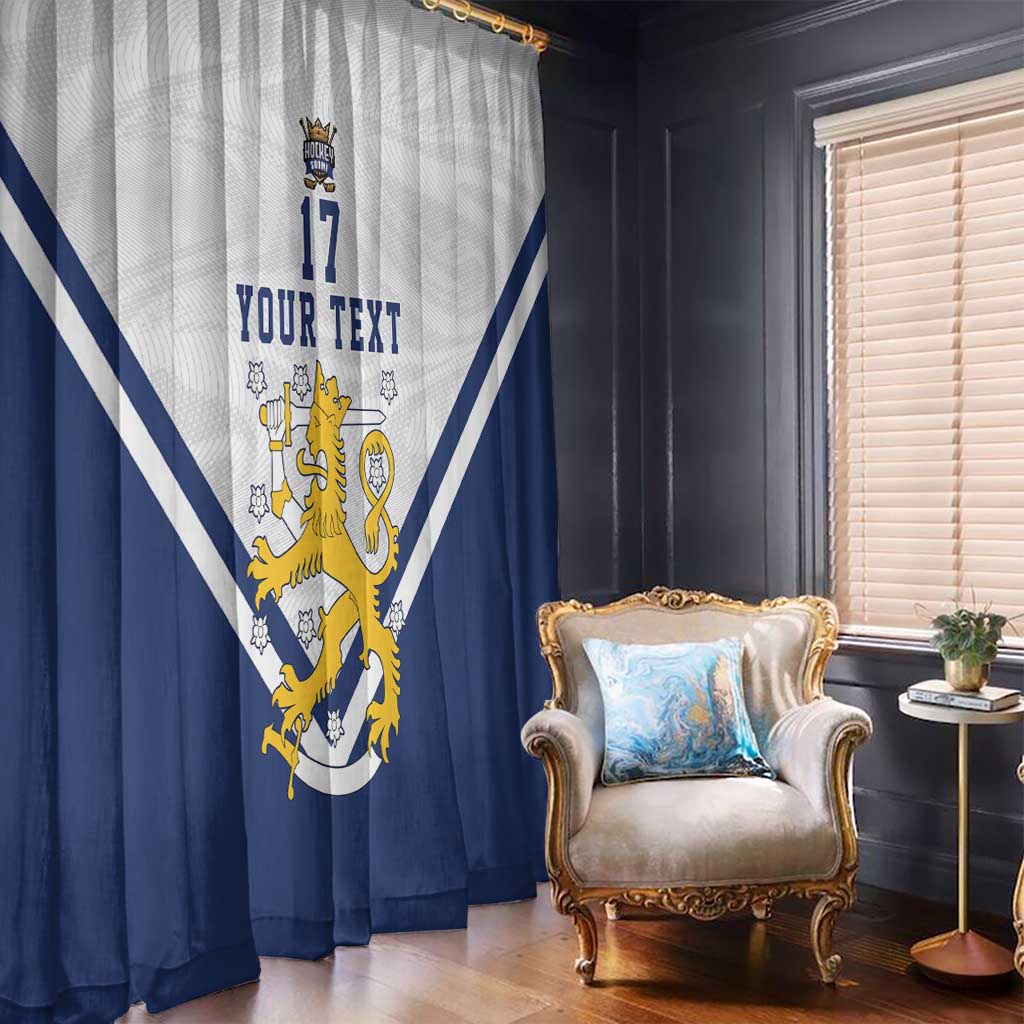 Custom Finland Ice Hockey We are Champions Window Curtain Sporty Style Come on Leijonat