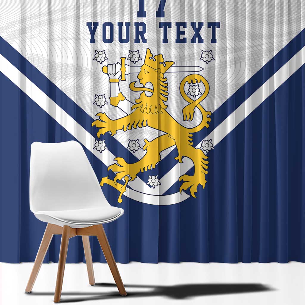 Custom Finland Ice Hockey We are Champions Window Curtain Sporty Style Come on Leijonat