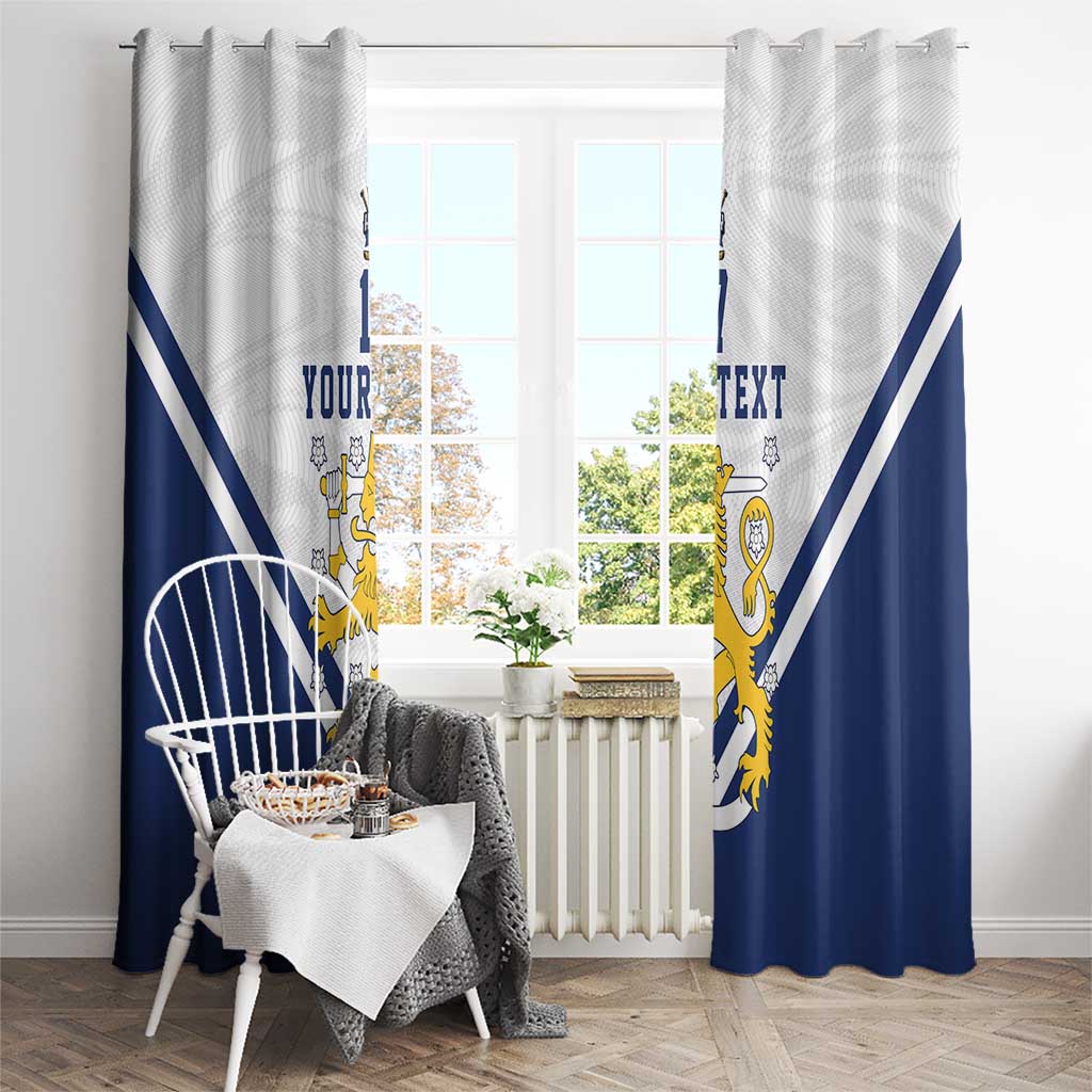 Custom Finland Ice Hockey We are Champions Window Curtain Sporty Style Come on Leijonat