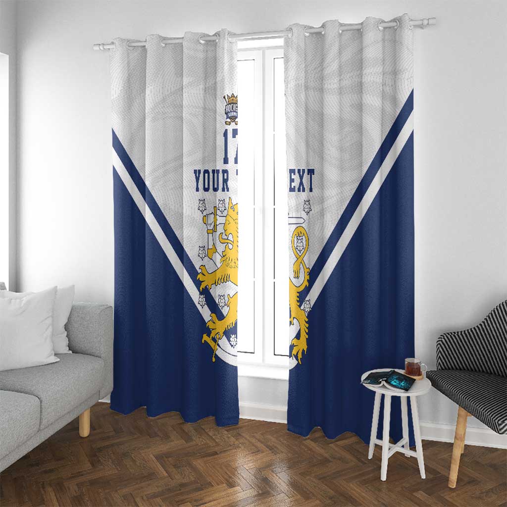 Custom Finland Ice Hockey We are Champions Window Curtain Sporty Style Come on Leijonat