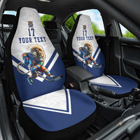 Custom Finland Ice Hockey Lion Mascot Car Seat Cover Sporty Style Come on Leijonat