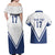 Custom Finland Ice Hockey Lion Mascot Couples Matching Off Shoulder Maxi Dress and Hawaiian Shirt Sporty Style Come on Leijonat