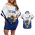 Custom Finland Ice Hockey Lion Mascot Couples Matching Off Shoulder Short Dress and Hawaiian Shirt Sporty Style Come on Leijonat