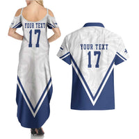 Custom Finland Ice Hockey Lion Mascot Couples Matching Summer Maxi Dress and Hawaiian Shirt Sporty Style Come on Leijonat