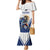 Custom Finland Ice Hockey Lion Mascot Family Matching Mermaid Dress and Hawaiian Shirt Sporty Style Come on Leijonat