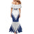 Custom Finland Ice Hockey Lion Mascot Family Matching Mermaid Dress and Hawaiian Shirt Sporty Style Come on Leijonat