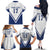 Custom Finland Ice Hockey Lion Mascot Family Matching Off The Shoulder Long Sleeve Dress and Hawaiian Shirt Sporty Style Come on Leijonat