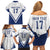 Custom Finland Ice Hockey Lion Mascot Family Matching Off Shoulder Short Dress and Hawaiian Shirt Sporty Style Come on Leijonat