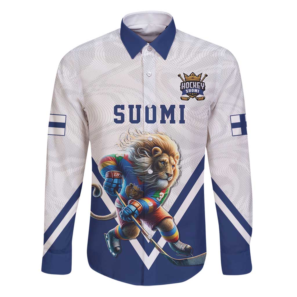 Custom Finland Ice Hockey Lion Mascot Family Matching Puletasi and Hawaiian Shirt Sporty Style Come on Leijonat