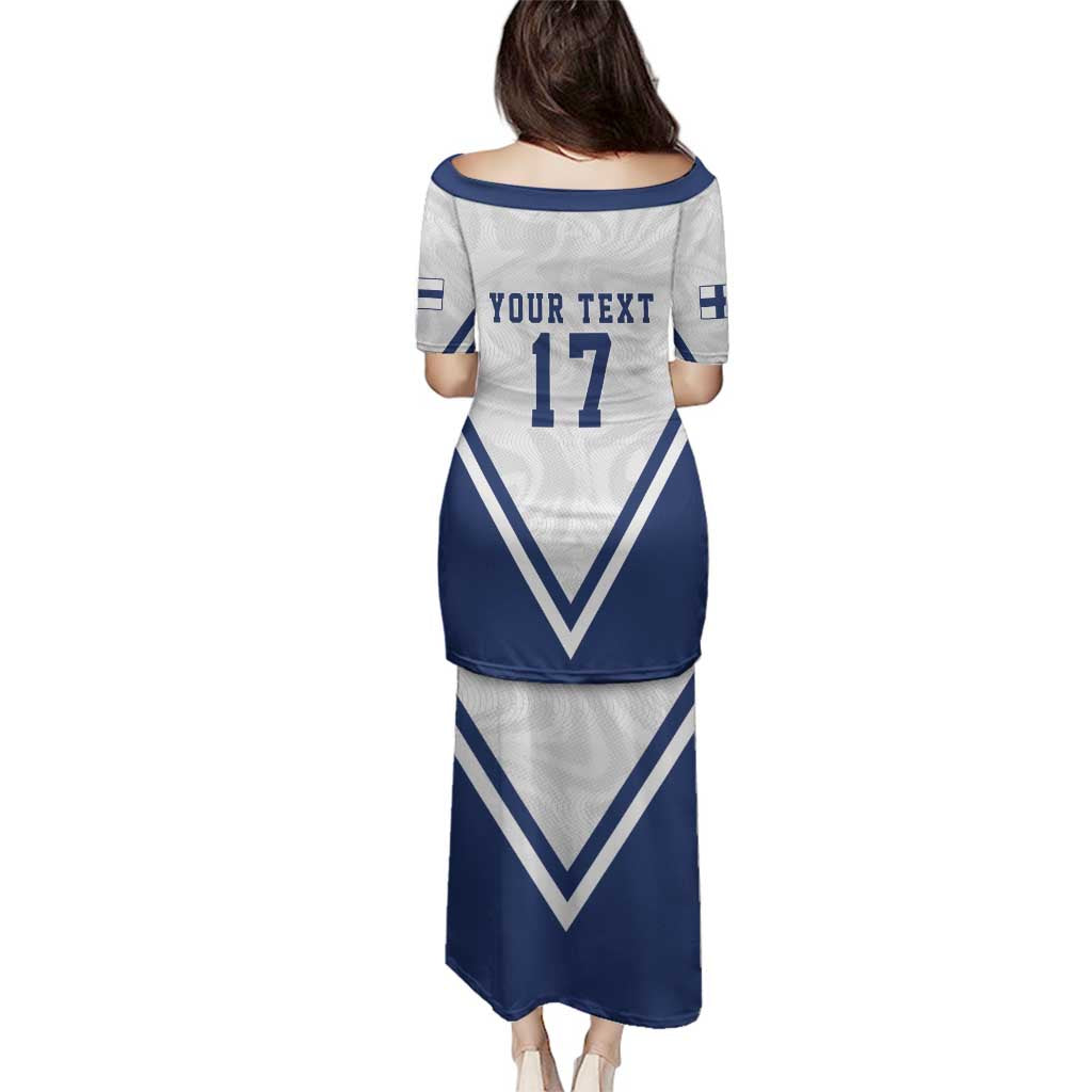 Custom Finland Ice Hockey Lion Mascot Family Matching Puletasi and Hawaiian Shirt Sporty Style Come on Leijonat