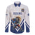 Custom Finland Ice Hockey Lion Mascot Family Matching Short Sleeve Bodycon Dress and Hawaiian Shirt Sporty Style Come on Leijonat