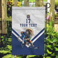 Custom Finland Ice Hockey Lion Mascot Garden Flag Sporty Style Come on Leijonat