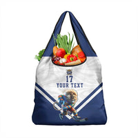 Custom Finland Ice Hockey Lion Mascot Grocery Bag Sporty Style Come on Leijonat