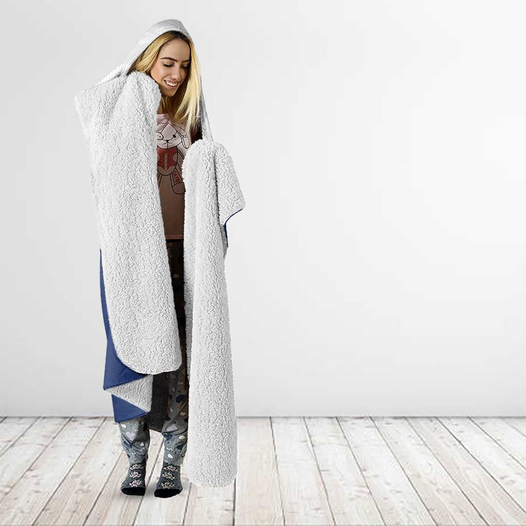 Custom Finland Ice Hockey Lion Mascot Hooded Blanket Sporty Style Come on Leijonat