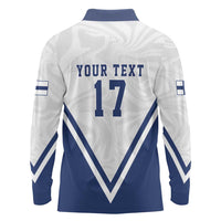 Custom Finland Ice Hockey Lion Mascot Long Sleeve Polo Shirt Sporty Style Come on Leijonat