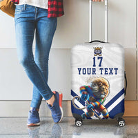 Custom Finland Ice Hockey Lion Mascot Luggage Cover Sporty Style Come on Leijonat