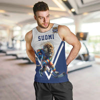 Custom Finland Ice Hockey Lion Mascot Men Tank Top Sporty Style Come on Leijonat