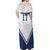 Custom Finland Ice Hockey Lion Mascot Off Shoulder Maxi Dress Sporty Style Come on Leijonat