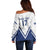 Custom Finland Ice Hockey Lion Mascot Off Shoulder Sweater Sporty Style Come on Leijonat