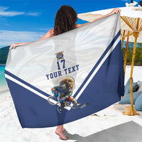 Custom Finland Ice Hockey Lion Mascot Sarong Sporty Style Come on Leijonat