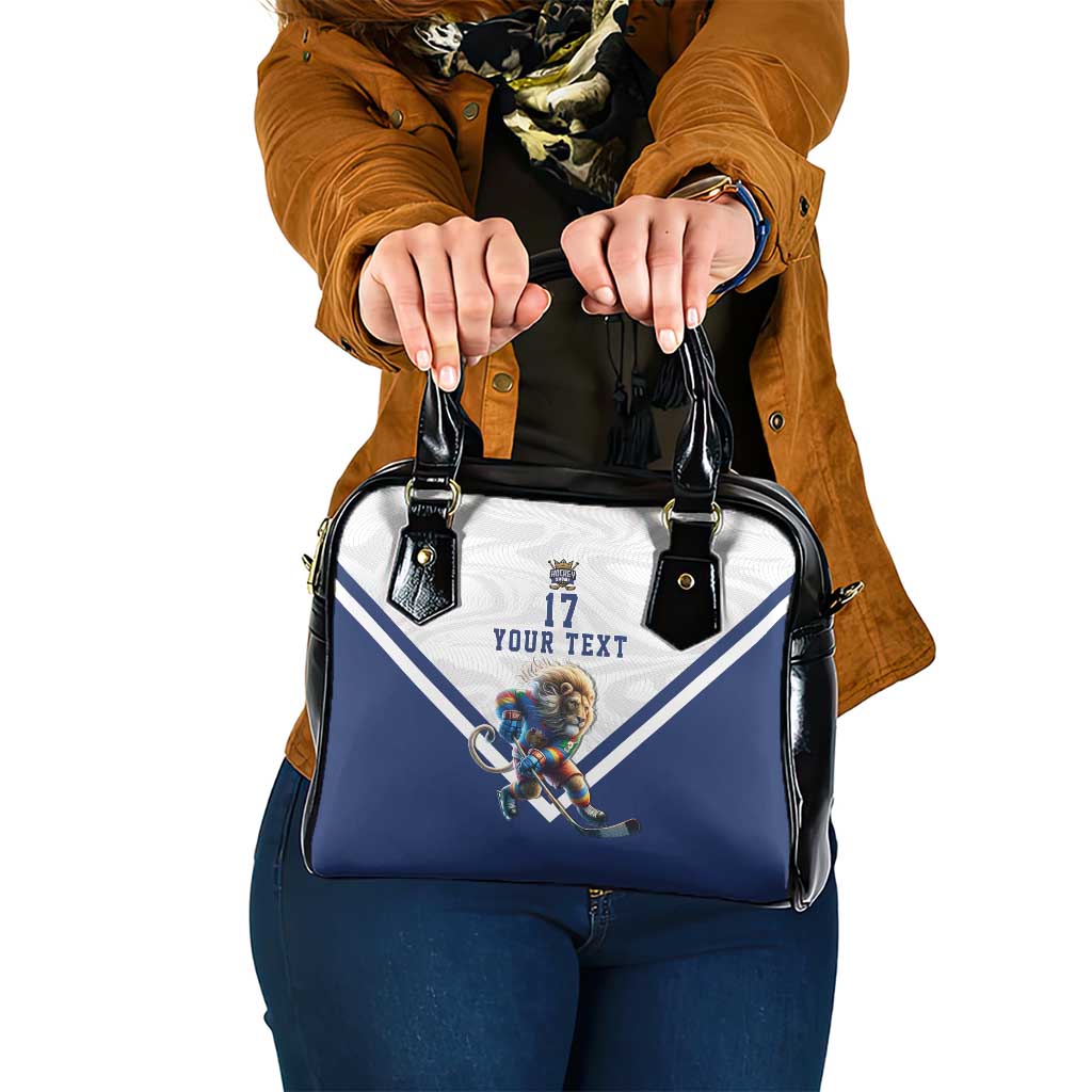 Custom Finland Ice Hockey Lion Mascot Shoulder Handbag Sporty Style Come on Leijonat
