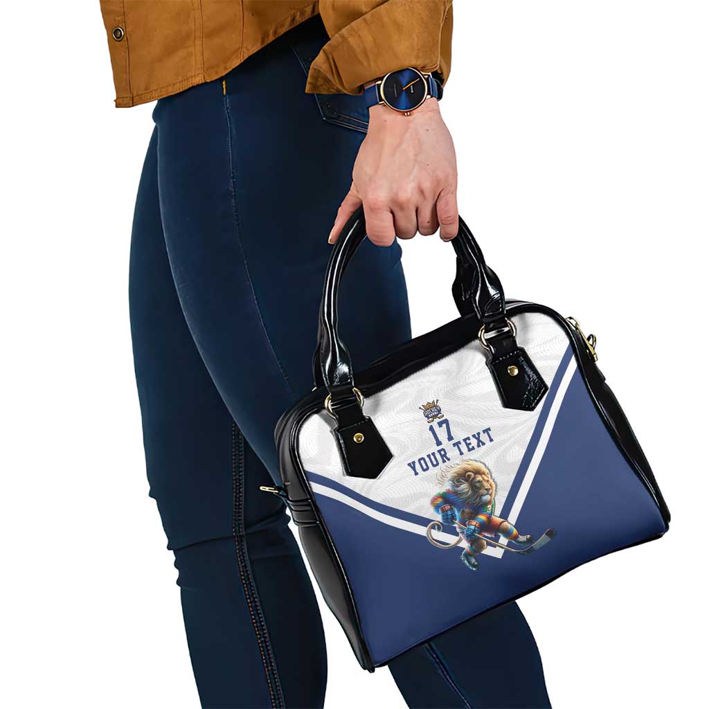 Custom Finland Ice Hockey Lion Mascot Shoulder Handbag Sporty Style Come on Leijonat