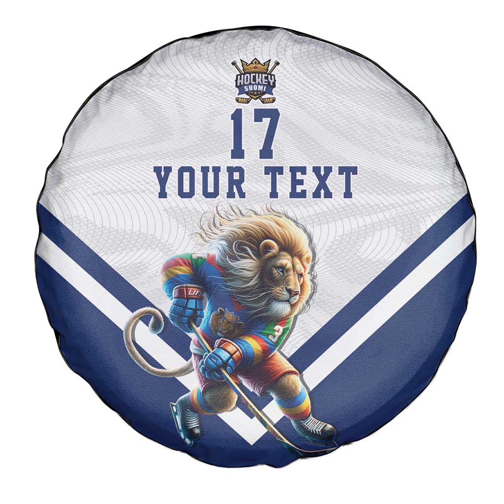Custom Finland Ice Hockey Lion Mascot Spare Tire Cover Sporty Style Come on Leijonat