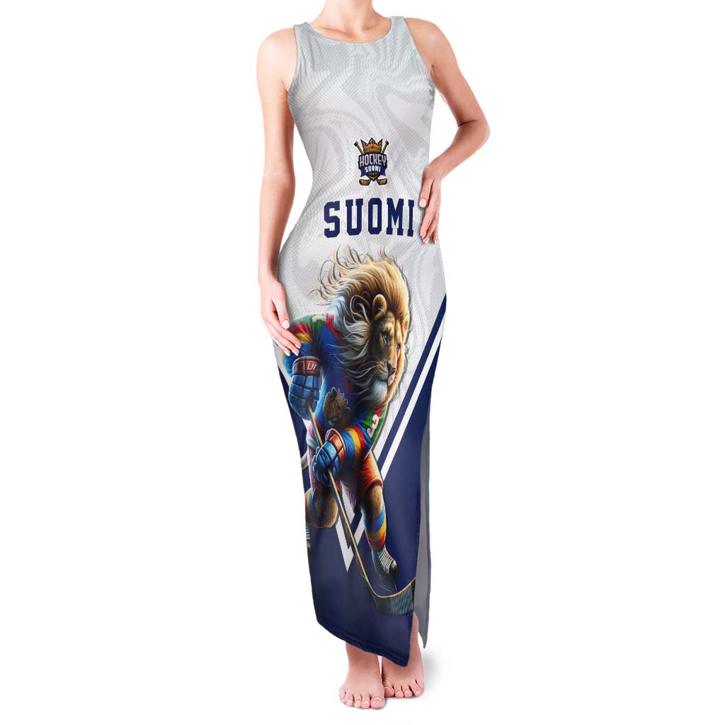 Custom Finland Ice Hockey Lion Mascot Tank Maxi Dress Sporty Style Come on Leijonat