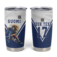 Custom Finland Ice Hockey Lion Mascot Tumbler Cup Sporty Style Come on Leijonat