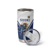 Custom Finland Ice Hockey Lion Mascot Tumbler Cup Sporty Style Come on Leijonat