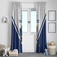 Custom Finland Ice Hockey Lion Mascot Window Curtain Sporty Style Come on Leijonat