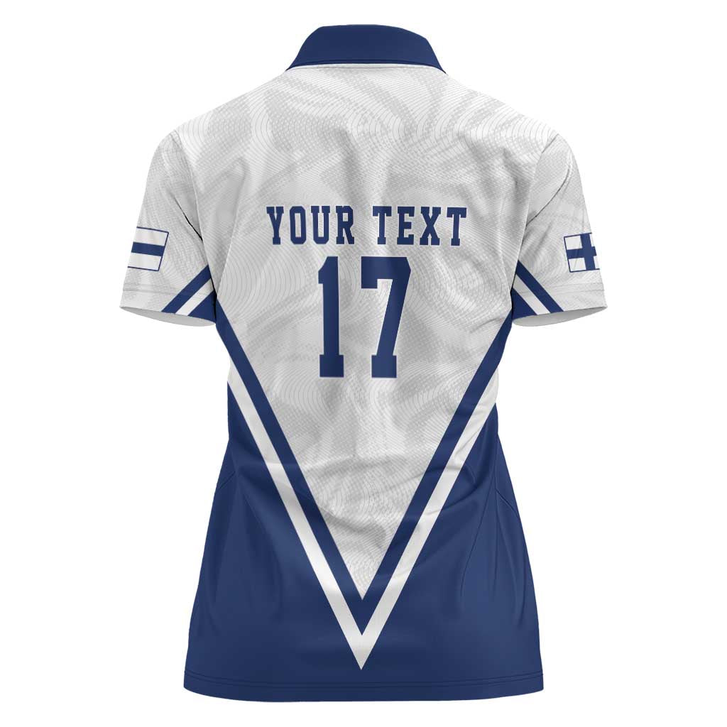 Custom Finland Ice Hockey Lion Mascot Women Polo Shirt Sporty Style Come on Leijonat