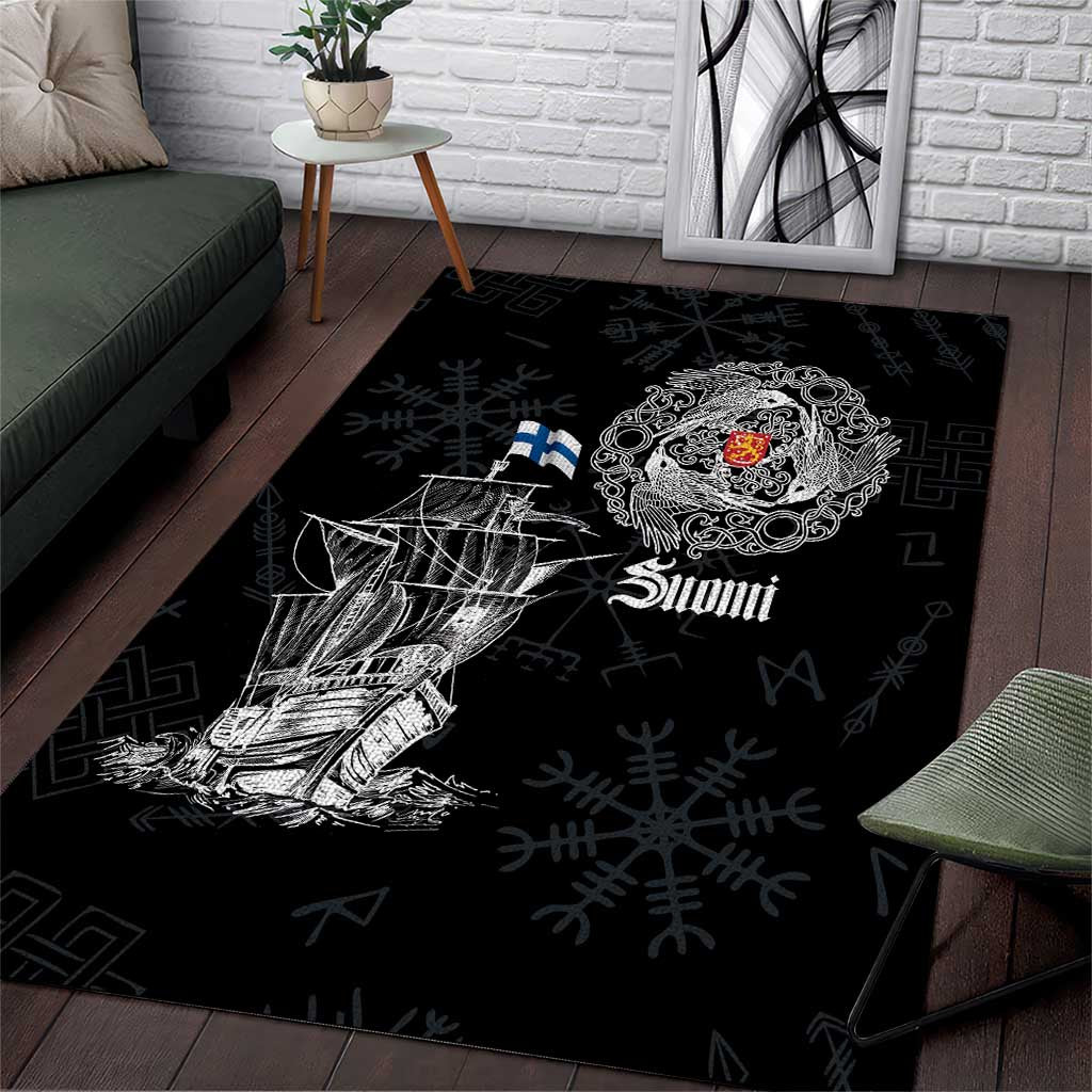Finland Vikings Culture Area Rug Suomi Viking Ships