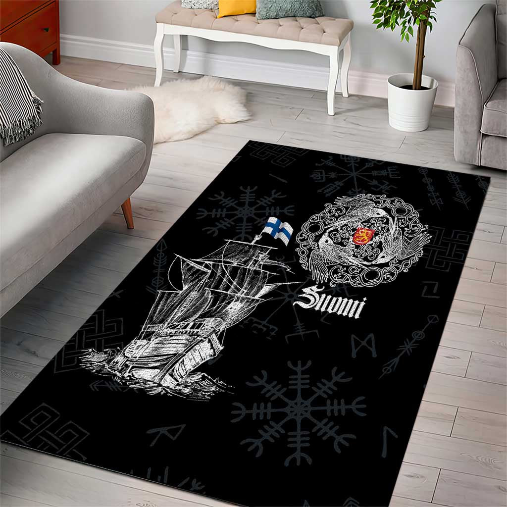 Finland Vikings Culture Area Rug Suomi Viking Ships