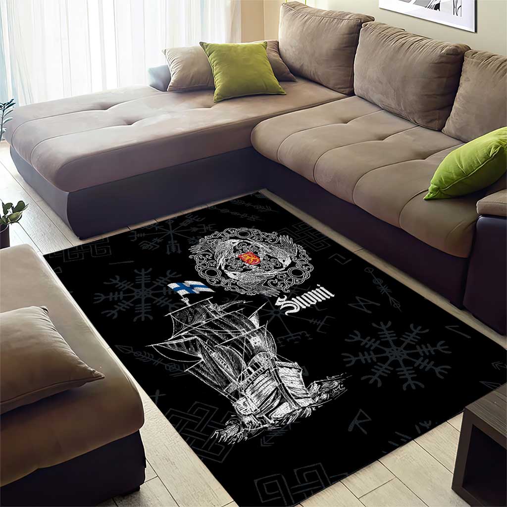 Finland Vikings Culture Area Rug Suomi Viking Ships
