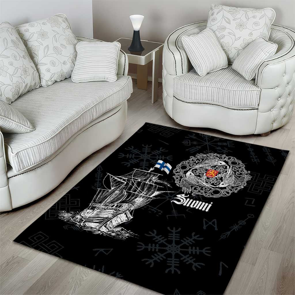 Finland Vikings Culture Area Rug Suomi Viking Ships