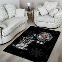 Finland Vikings Culture Area Rug Suomi Viking Ships