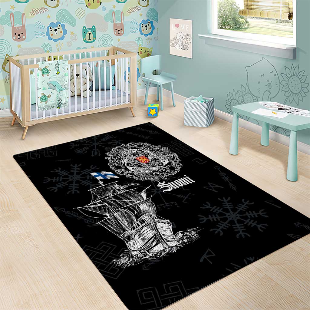 Finland Vikings Culture Area Rug Suomi Viking Ships