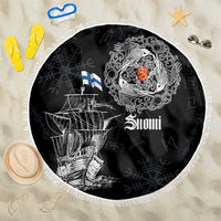 Finland Vikings Culture Beach Blanket Suomi Viking Ships