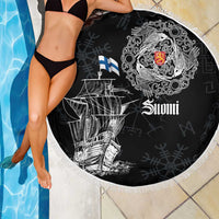 Finland Vikings Culture Beach Blanket Suomi Viking Ships