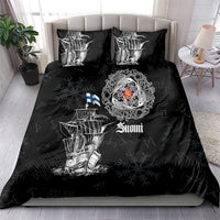 Finland Vikings Culture Bedding Set Suomi Viking Ships