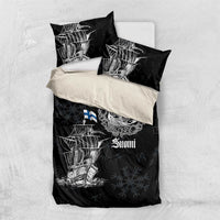 Finland Vikings Culture Bedding Set Suomi Viking Ships