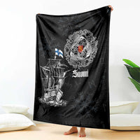 Finland Vikings Culture Blanket Suomi Viking Ships