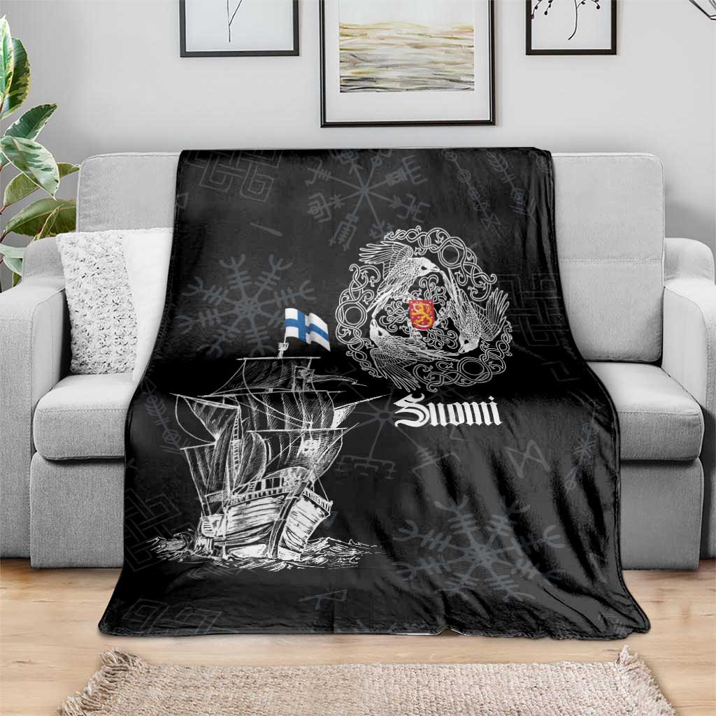 Finland Vikings Culture Blanket Suomi Viking Ships