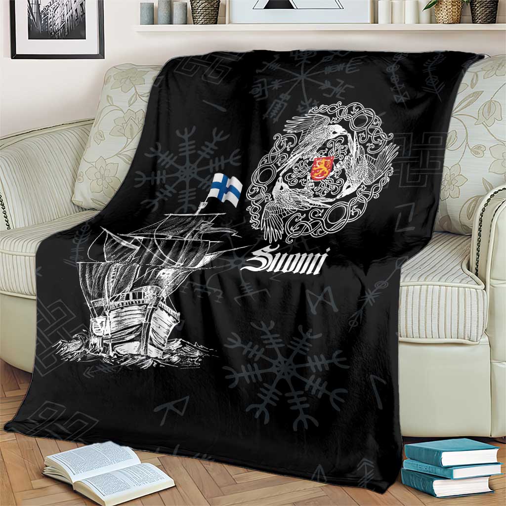 Finland Vikings Culture Blanket Suomi Viking Ships