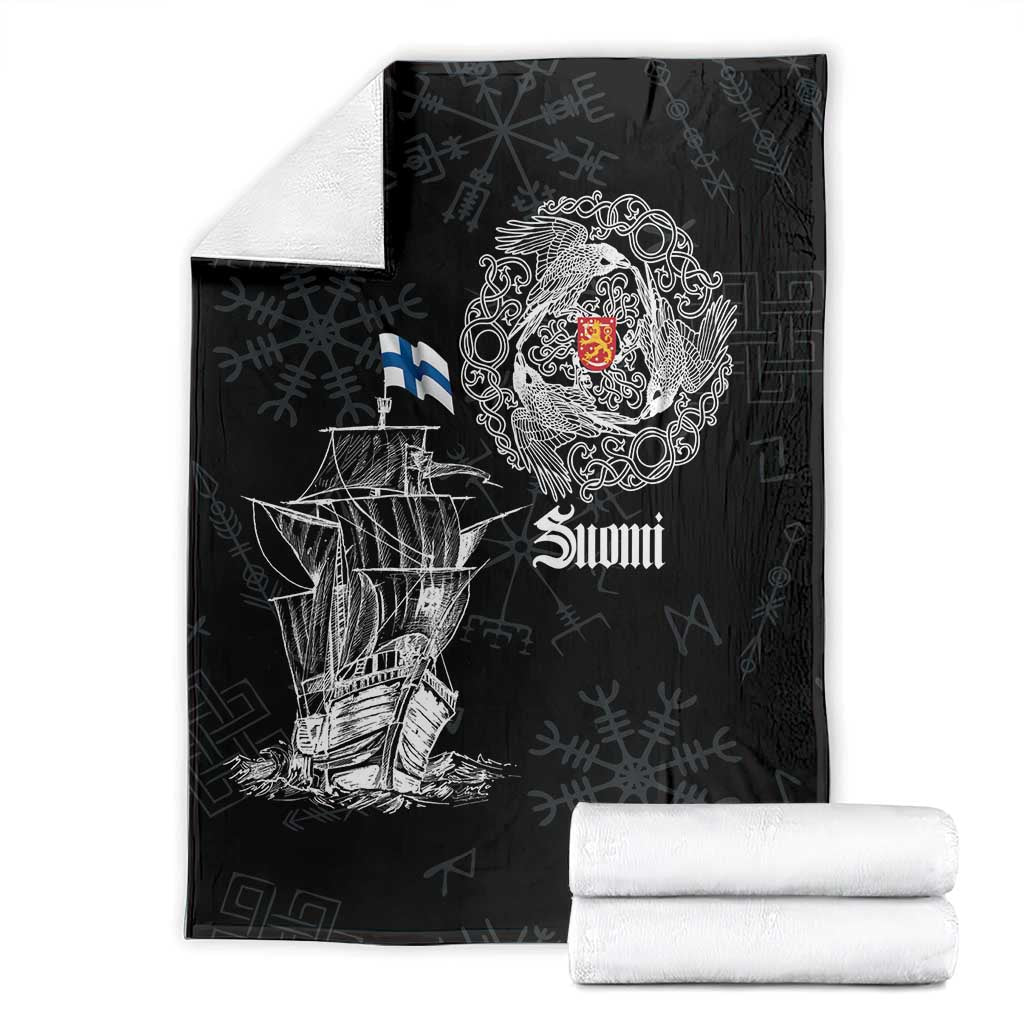 Finland Vikings Culture Blanket Suomi Viking Ships