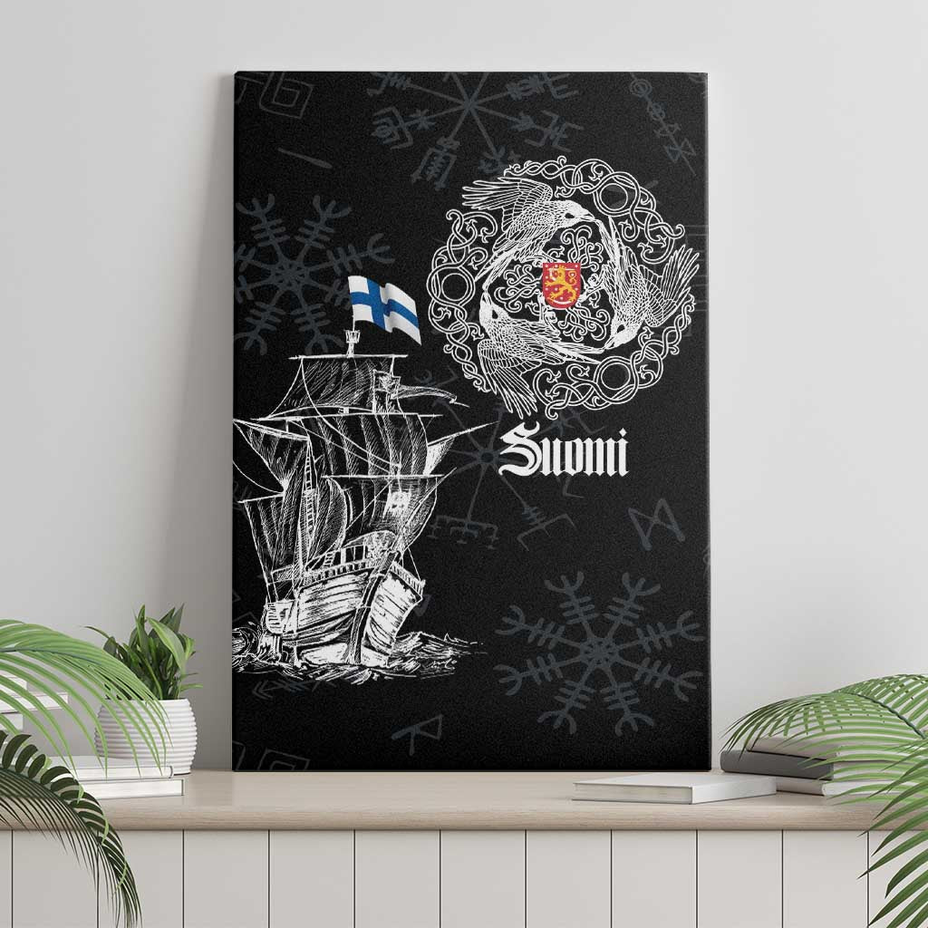 Finland Vikings Culture Canvas Wall Art Suomi Viking Ships