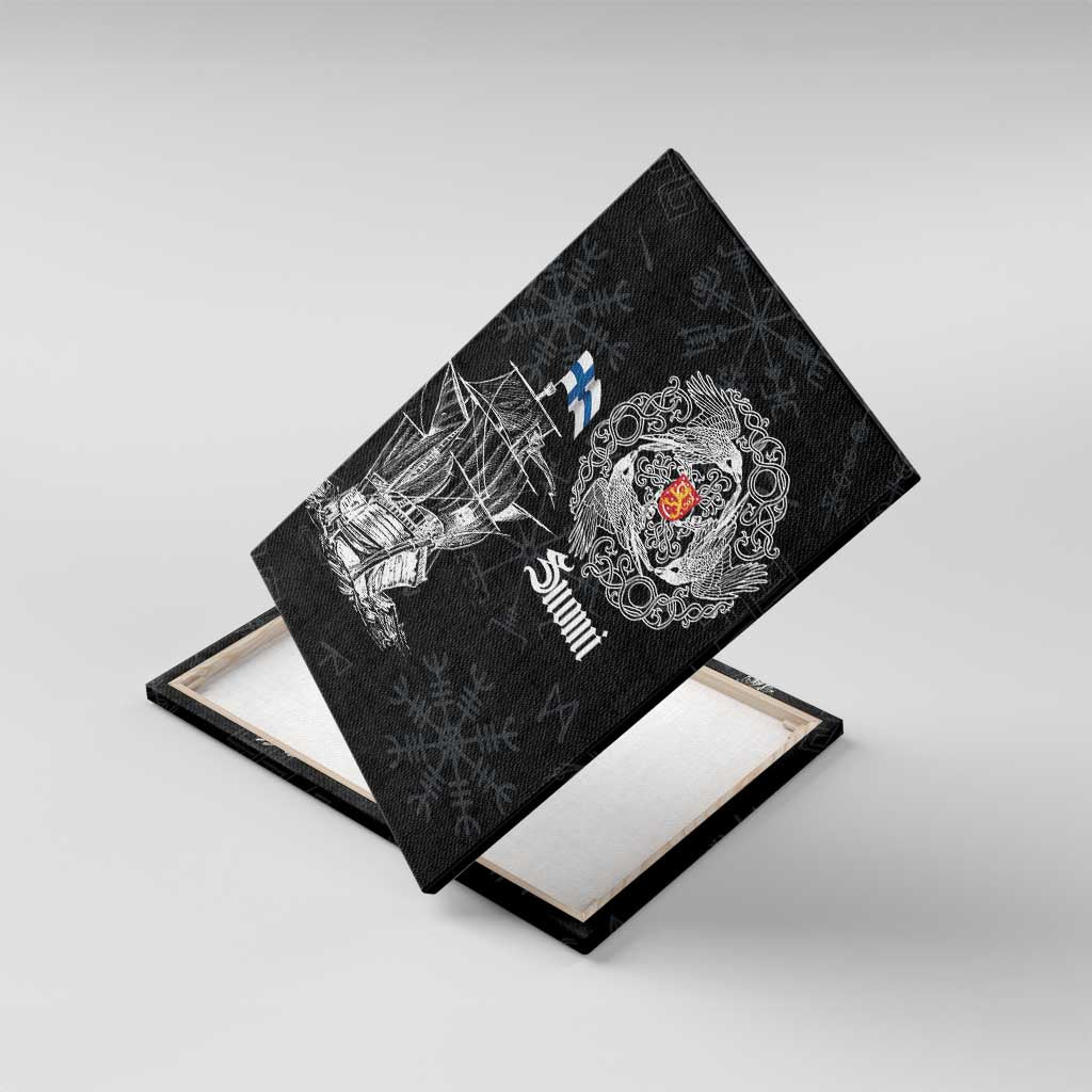 Finland Vikings Culture Canvas Wall Art Suomi Viking Ships