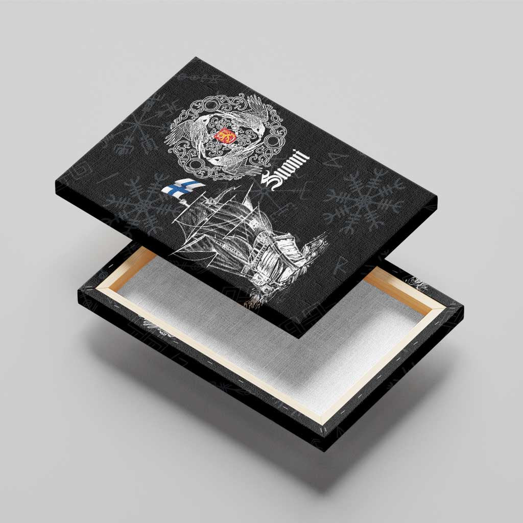 Finland Vikings Culture Canvas Wall Art Suomi Viking Ships