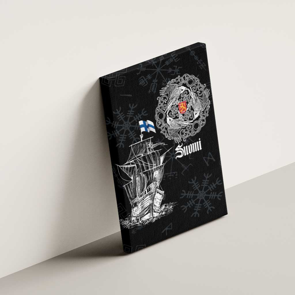 Finland Vikings Culture Canvas Wall Art Suomi Viking Ships